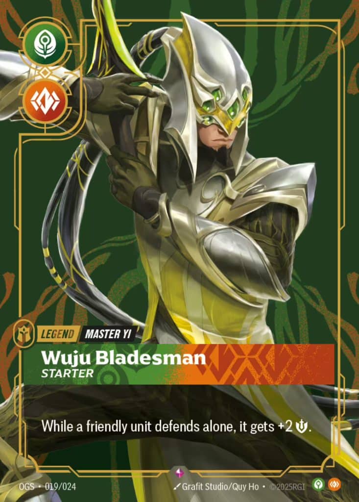 Carte Legend Maitre Yi
